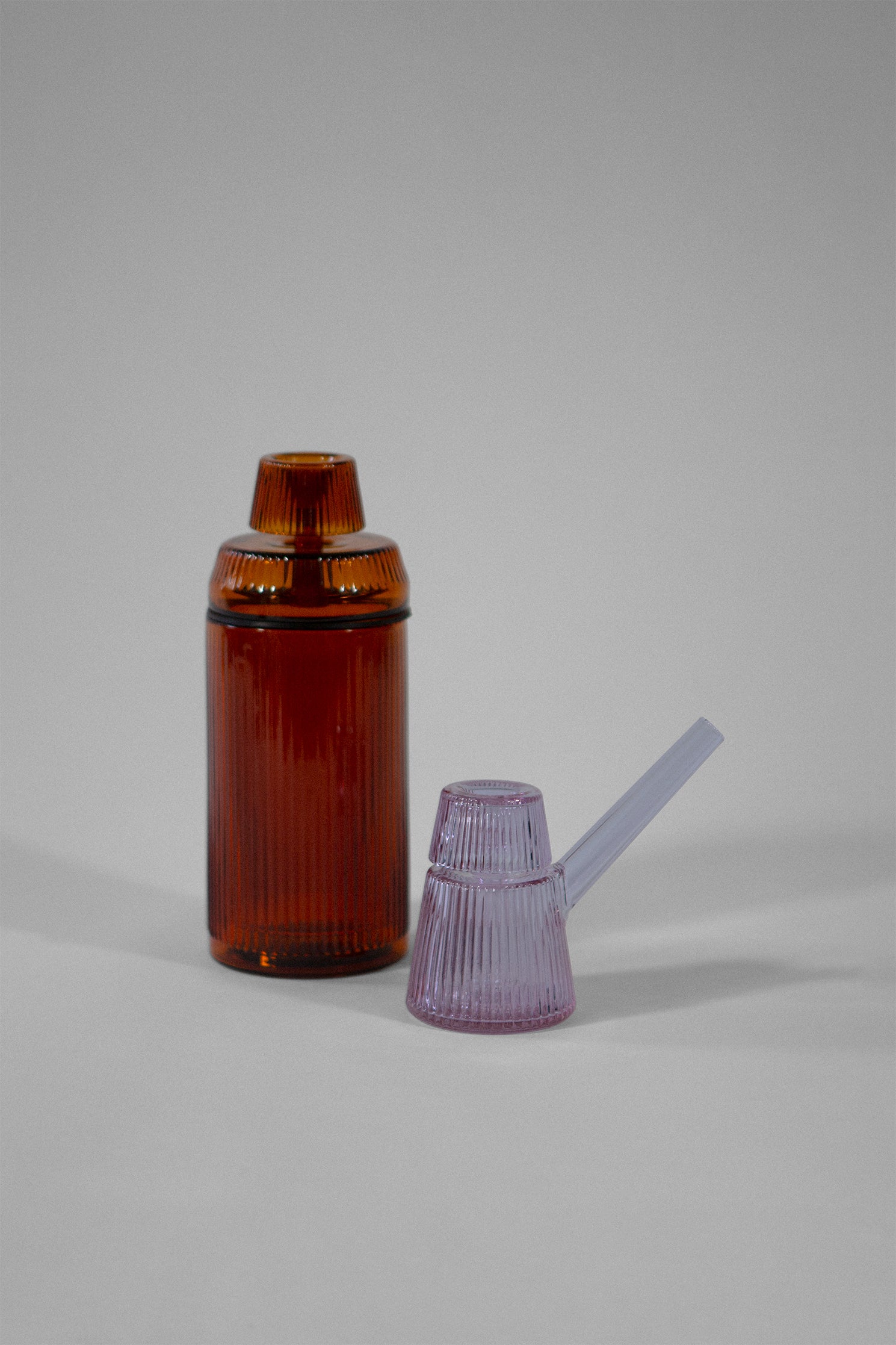 NWTN Home Deco Duo, Baltic Amber and Orchid glass pairing