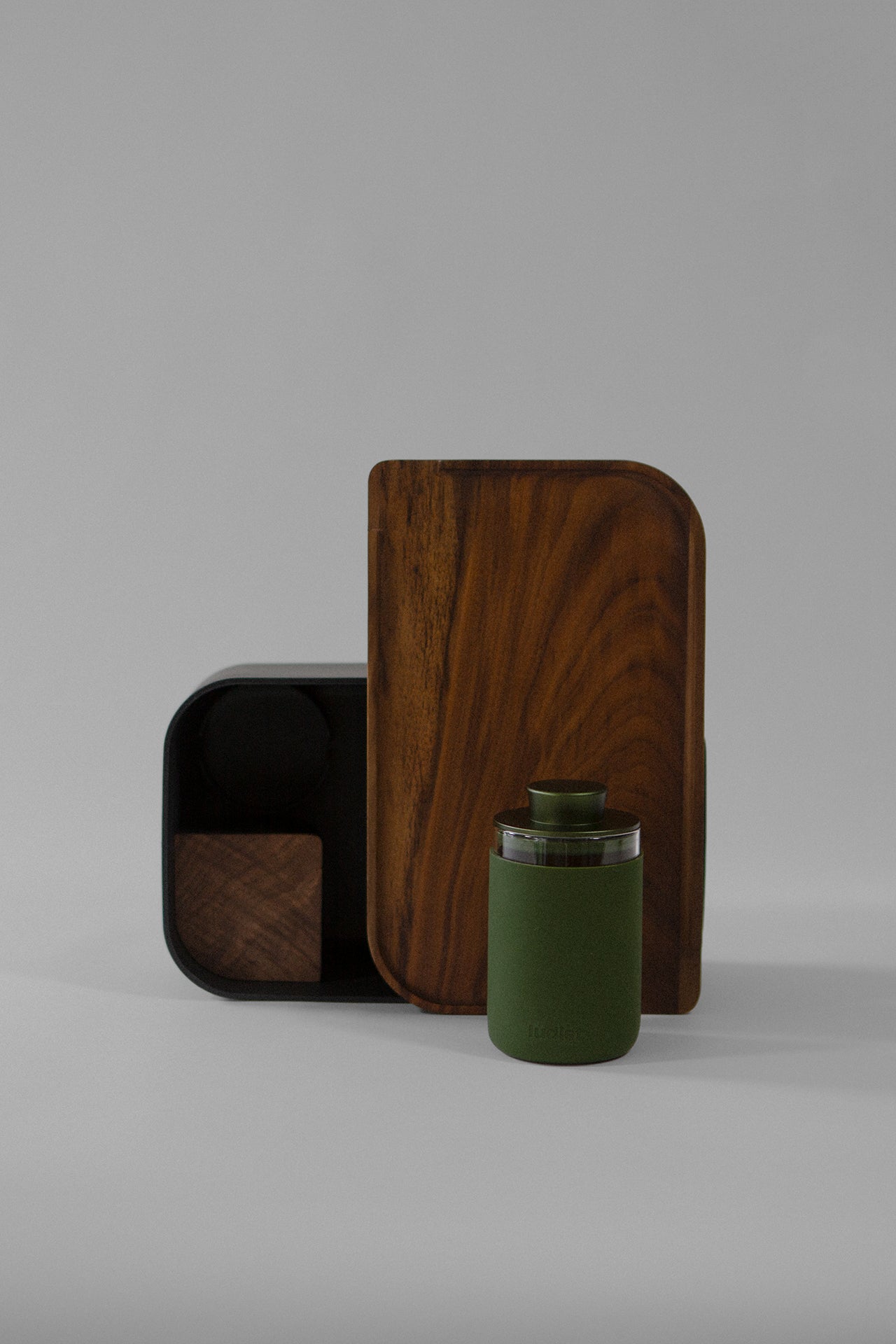 Ludist Duo in Blackout — Stash Box and Stash Jar set