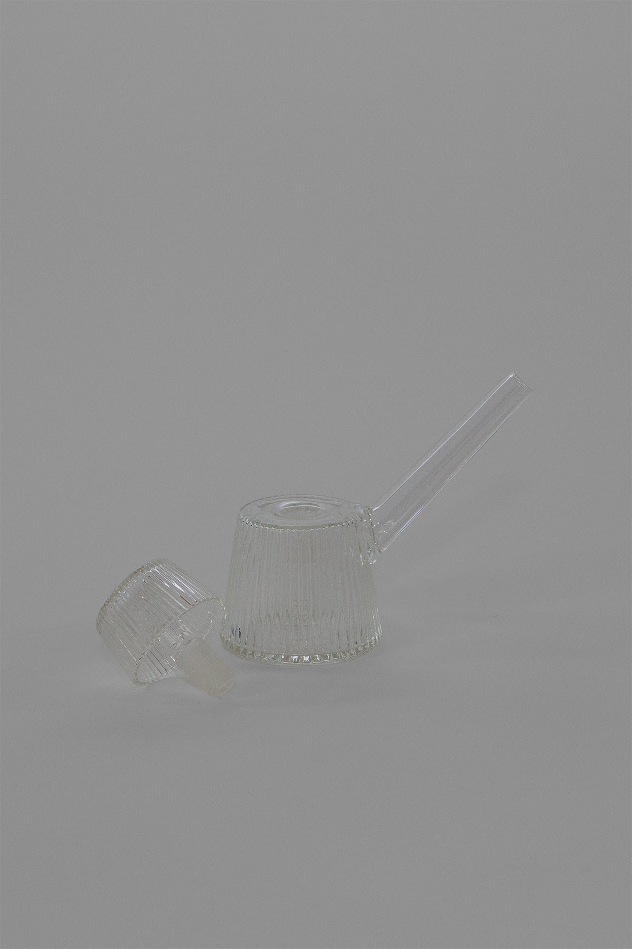 NWTN Home Deco Bubbler in Clear, hand-finished borosilicate glass