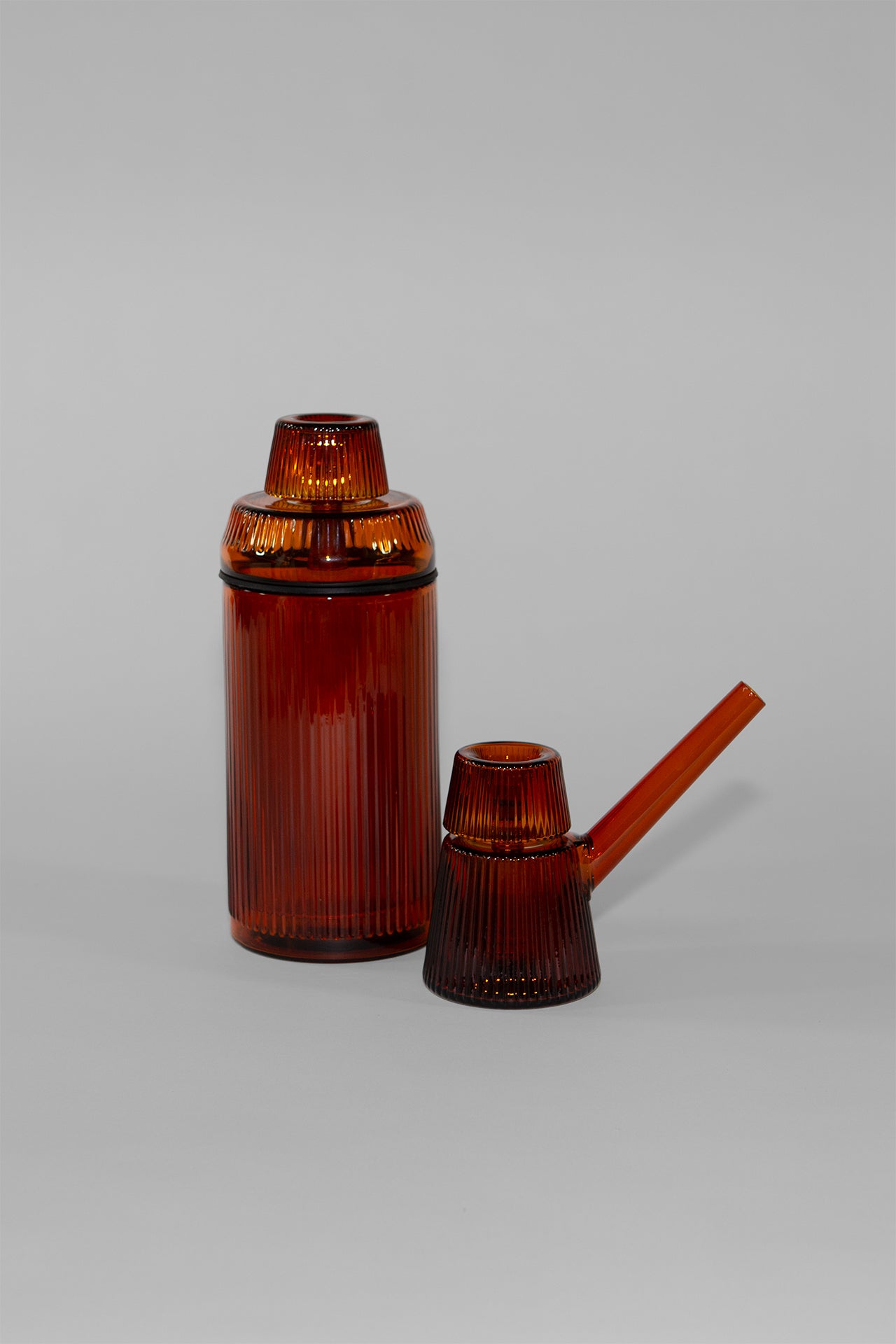 NWTN Home Deco Duo in Baltic Amber — Gravity Pipe and Bubbler set