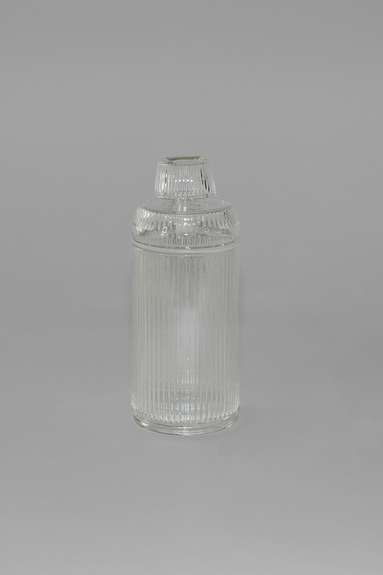 NWTN Home Deco Gravity Pipe in Clear, art deco glass tabletop piece