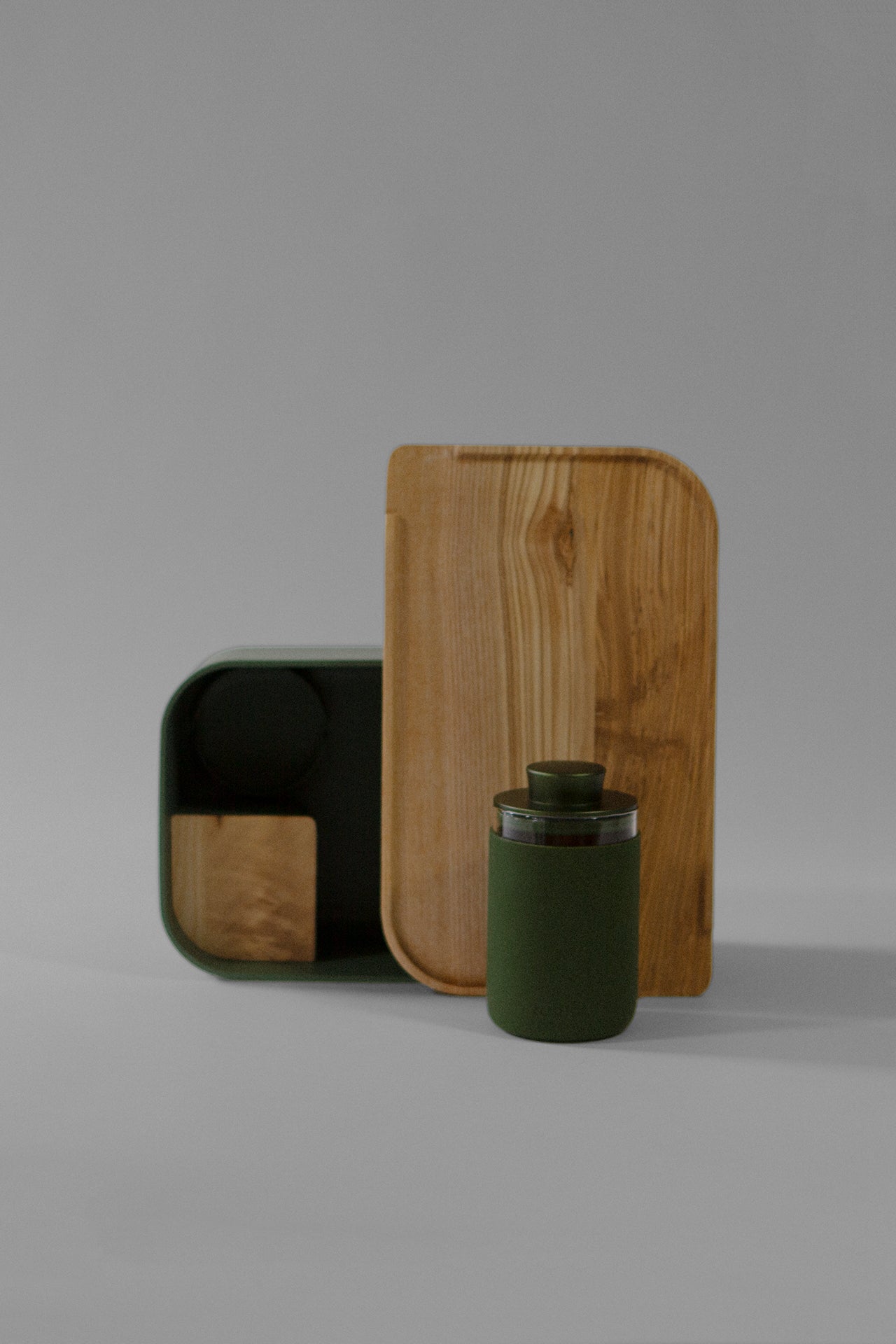 Ludist Duo in Jungle — Stash Box and Stash Jar set