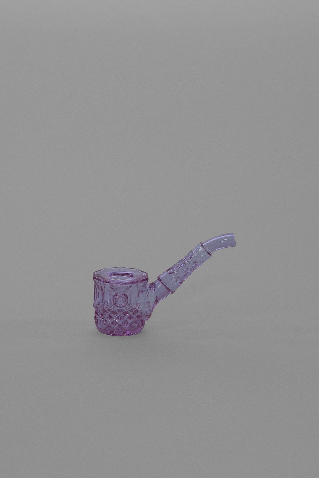 NWTN Home Highball Hand Pipe in Orchid, diamond-cut glass