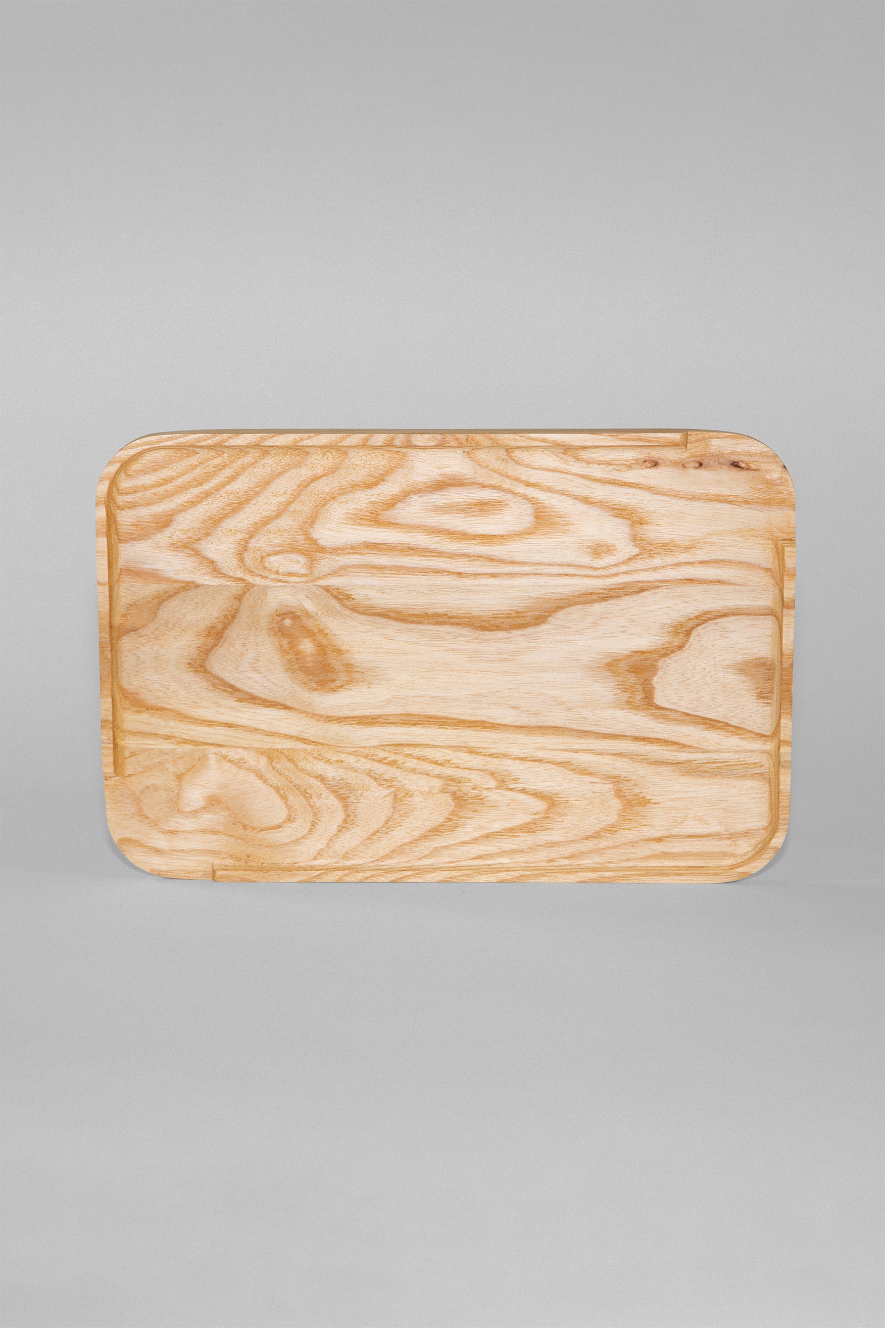 Ludist Rolling Tray in ash wood, oversized rolling surface