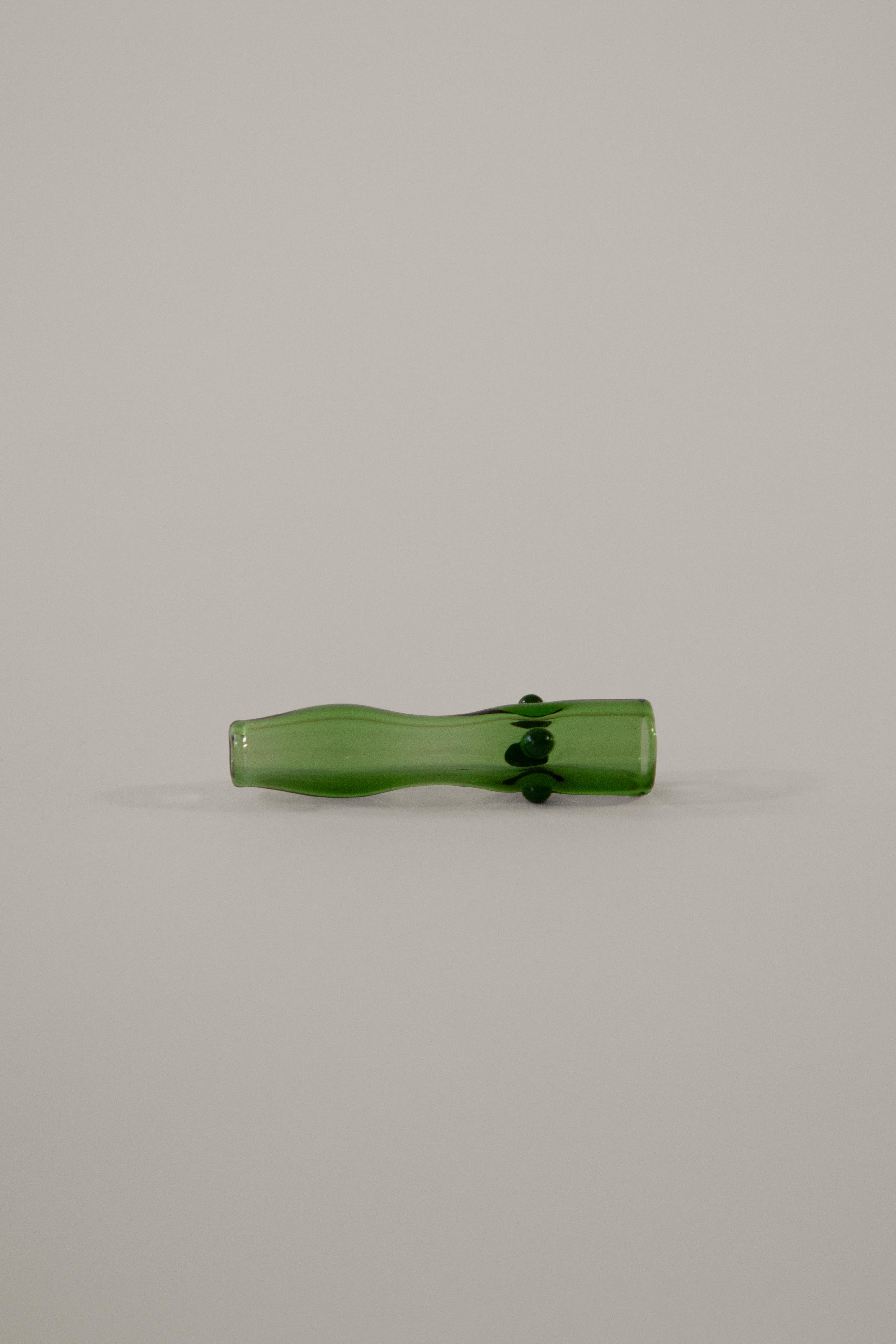 House of Puff Soho hand-blown glass smoking tip in Gentileschi Green