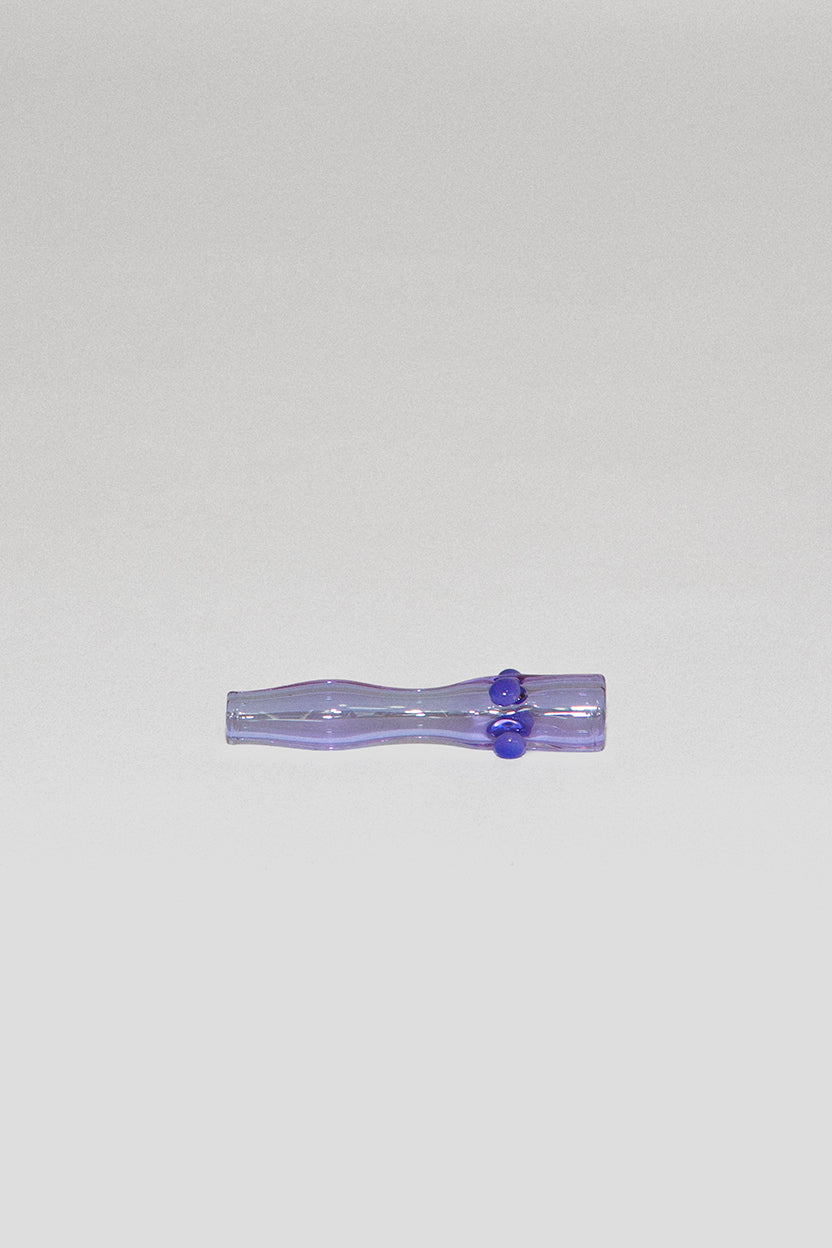 House of Puff Soho hand-blown glass smoking tip in Adela Lavender