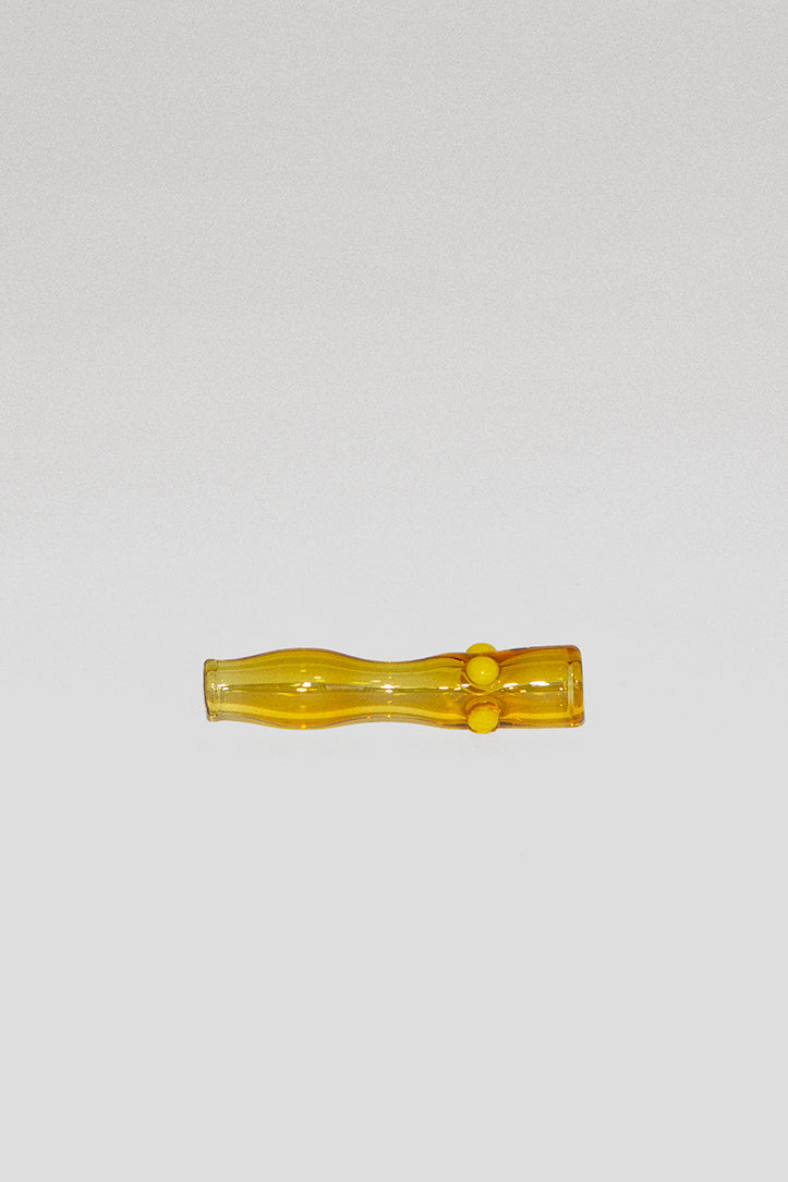 House of Puff Soho hand-blown glass smoking tip in Mickalene Marigold