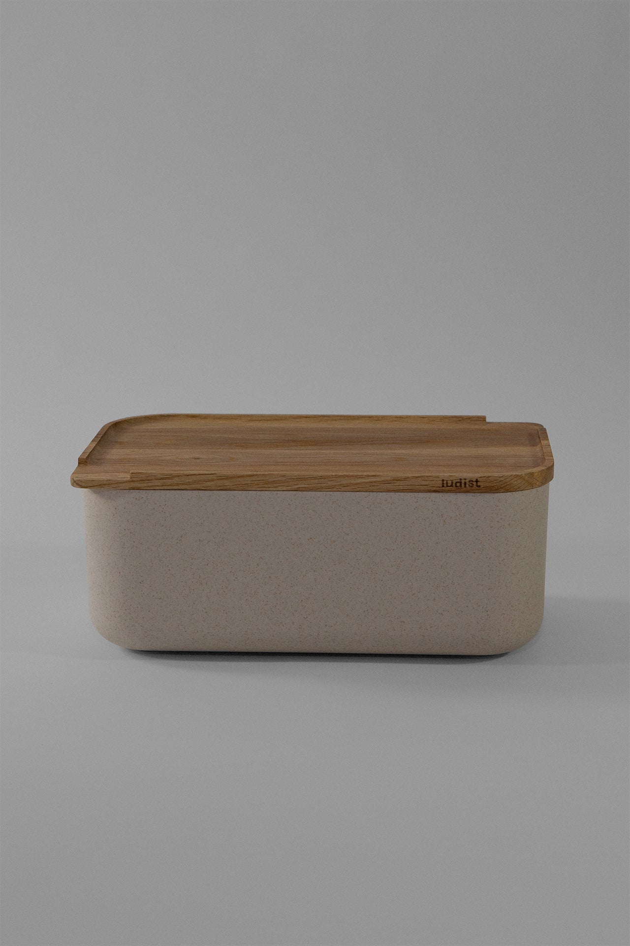 Ludist Stash Box in Oat, minimalist smellproof storage box